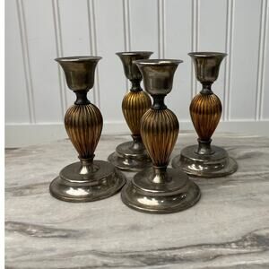 Brutalist Style Organic Branch Taper Holders (4)